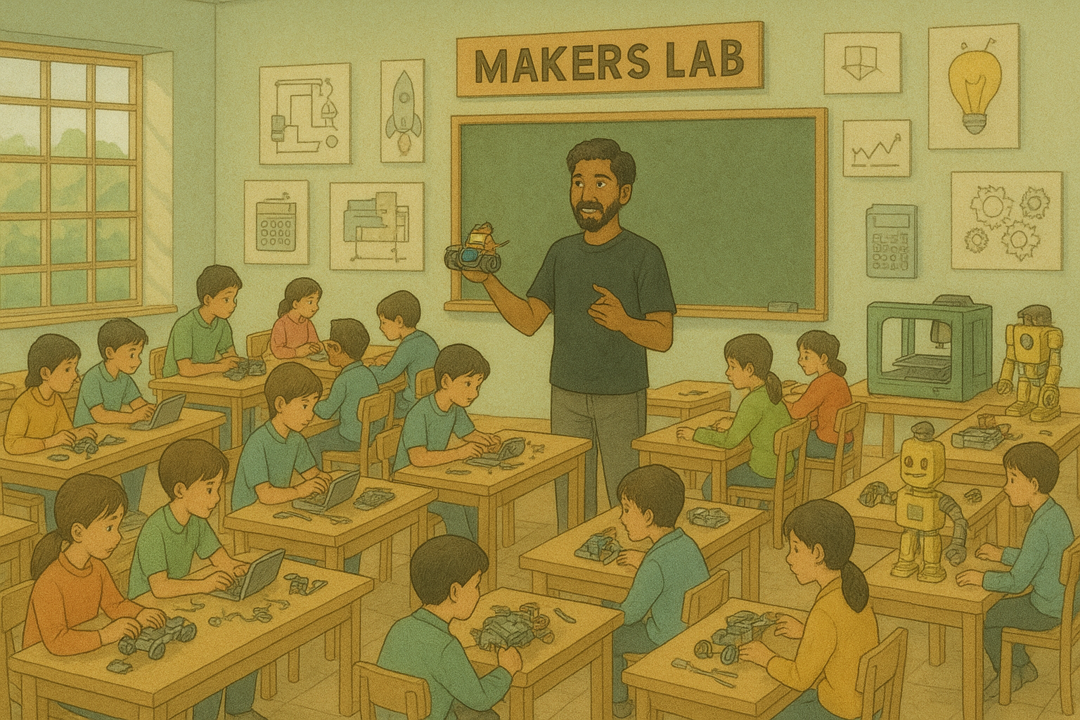 Conducting hands-on STEM workshops for students